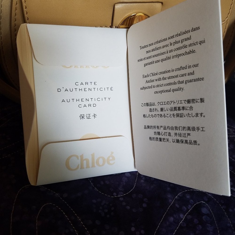 Chloe Tess handbag, small, in natural leather - Picture 4 of 9